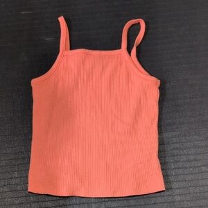 Coral Ribbed Women's Tank Top